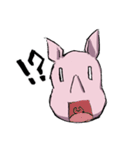 何かを諦めたサイ（個別スタンプ：39）