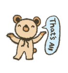 Lovely and Playful Bear（個別スタンプ：24）