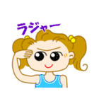 スポーツ大好きガール（個別スタンプ：3）