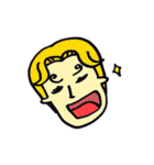 顔は添えるだけ。（個別スタンプ：1）