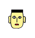 顔は添えるだけ。（個別スタンプ：4）