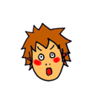 顔は添えるだけ。（個別スタンプ：10）