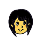 顔は添えるだけ。（個別スタンプ：24）