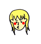 顔は添えるだけ。（個別スタンプ：32）