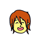 顔は添えるだけ。（個別スタンプ：34）