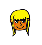 顔は添えるだけ。（個別スタンプ：35）