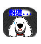 White dog with Red cravat（個別スタンプ：4）