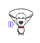 White dog with Red cravat（個別スタンプ：13）