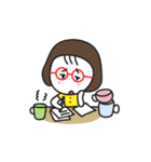 Little red glasses（個別スタンプ：10）