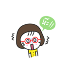 Little red glasses（個別スタンプ：13）