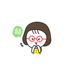 Little red glasses（個別スタンプ：15）