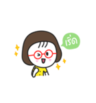 Little red glasses（個別スタンプ：16）