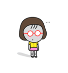 Little red glasses（個別スタンプ：21）