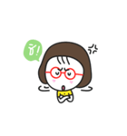Little red glasses（個別スタンプ：23）