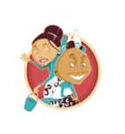 Mang Ja ＆ Mbak Moe（個別スタンプ：36）