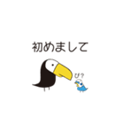 オオハシくんとセキセイインコ（個別スタンプ：19）