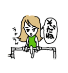 おしゃれ女子使えるデカ字（個別スタンプ：25）