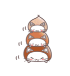 くり猫のひとこと4パターン（個別スタンプ：2）