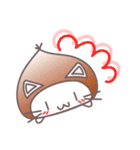 くり猫のひとこと4パターン（個別スタンプ：4）