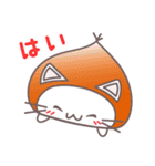 くり猫のひとこと4パターン（個別スタンプ：5）