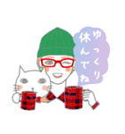 可愛い女の子とにゃんこ時々たいやき 2（個別スタンプ：7）