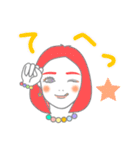 可愛い女の子とにゃんこ時々たいやき 2（個別スタンプ：25）