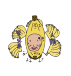 幸運の黄色い果物〜バナ爺のパイン添え〜（個別スタンプ：37）