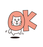 白ネコのにゃーさん（個別スタンプ：3）