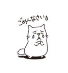 白ネコのにゃーさん（個別スタンプ：11）