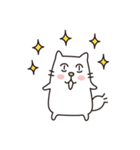 白ネコのにゃーさん（個別スタンプ：16）