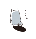 白ネコのにゃーさん（個別スタンプ：19）