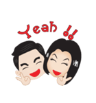 Oakes ＆ Meaw The wedding（個別スタンプ：1）