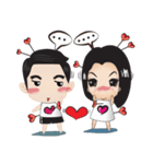 Oakes ＆ Meaw The wedding（個別スタンプ：9）
