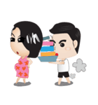 Oakes ＆ Meaw The wedding（個別スタンプ：33）