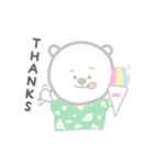 ハワイに憧れるしろくまHOKUくん2（個別スタンプ：35）
