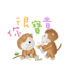 The little happiness monkey（個別スタンプ：19）