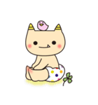 かわいい鬼の子キャラクター「おにっこ」（個別スタンプ：4）
