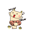 かわいい鬼の子キャラクター「おにっこ」（個別スタンプ：35）