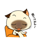 Wichienmas,  Happy Siamese Cat. (jp)（個別スタンプ：16）