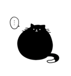 まんまるくろねこ（個別スタンプ：5）