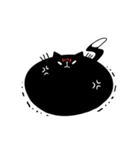 まんまるくろねこ（個別スタンプ：10）