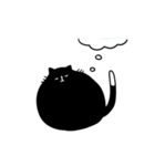 まんまるくろねこ（個別スタンプ：23）