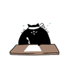 まんまるくろねこ（個別スタンプ：25）