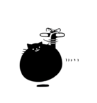 まんまるくろねこ（個別スタンプ：36）