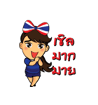 Thailand cheer girl（個別スタンプ：4）