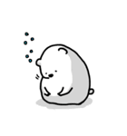 がんばるしろくま（個別スタンプ：7）