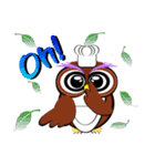 The private small language of owl（個別スタンプ：35）