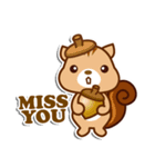 Honey Bear and sweety Rabbit（個別スタンプ：3）