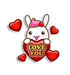 Honey Bear and sweety Rabbit（個別スタンプ：23）
