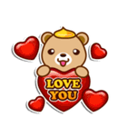 Honey Bear and sweety Rabbit（個別スタンプ：24）